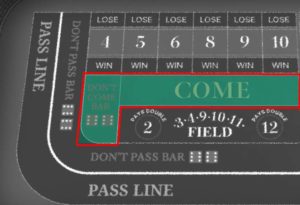 Craps Come Dont Come Bets