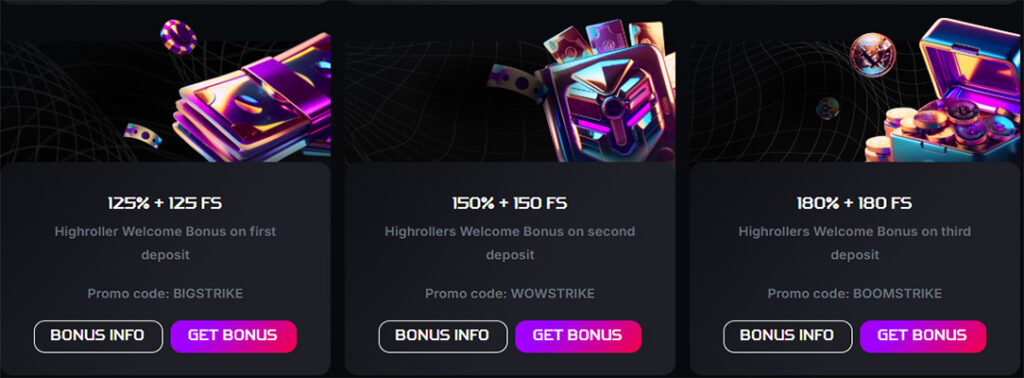 Bitstrike Highroller Bonus